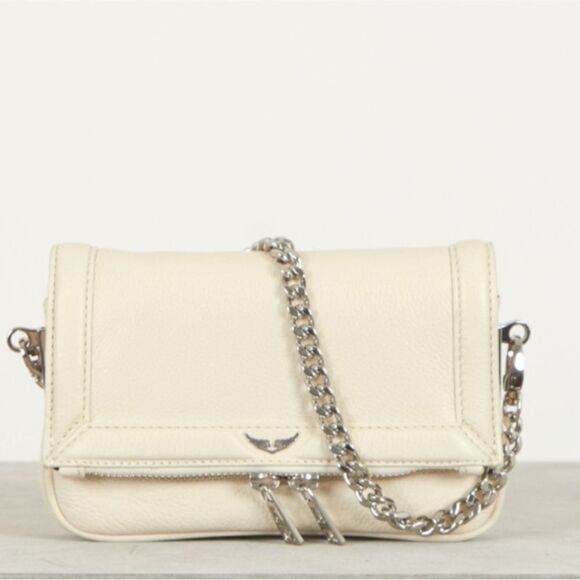 ZADIG AND VOLTAIRE Rock NANO mini BAG in flash CREAM. NWT - Picture 1 of 16